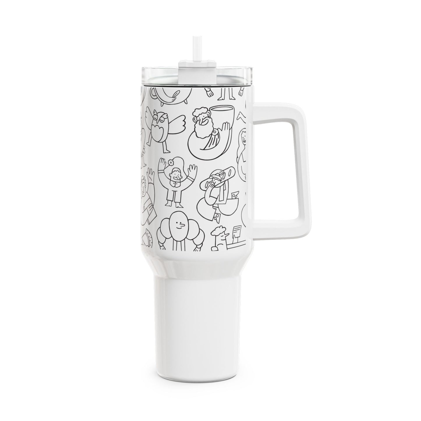 Orphee | Whimsical 40oz Tumbler | Black Edition