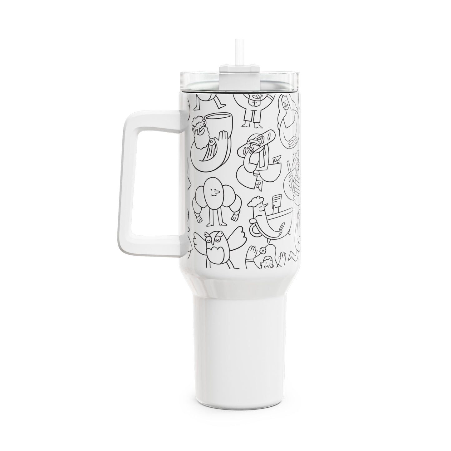 Orphee | Whimsical 40oz Tumbler | Black Edition