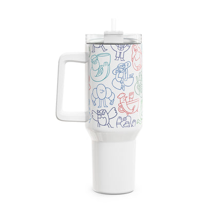 Orphee | Whimsical 40oz Tumbler | Black Edition