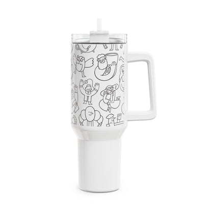 Orphee | Whimsical 40oz Tumbler | Black Edition