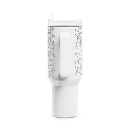 Orphee | Whimsical 40oz Tumbler | Black Edition