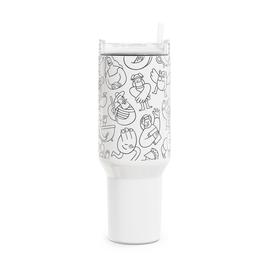 Orphee | Whimsical 40oz Tumbler | Black Edition