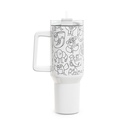Orphee | Whimsical 40oz Tumbler | Black Edition